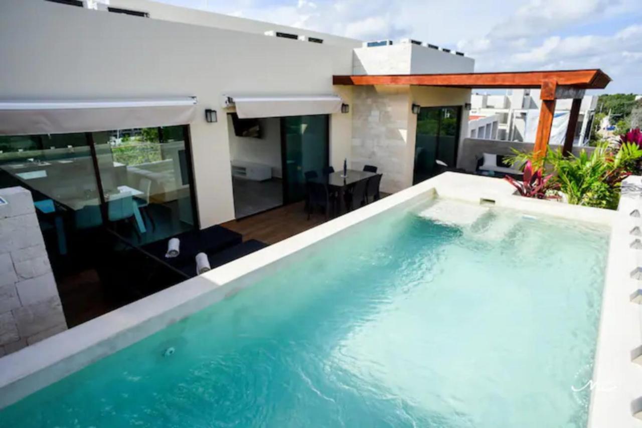 Penthouse Blue Luxury La Veleta Apartment Tulum Exterior photo